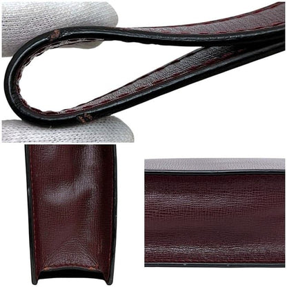Cartier Second Bag Bordeaux Must Clutch Bag Leather