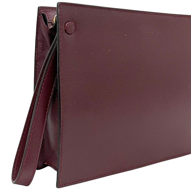 Cartier Second Bag Bordeaux Must Clutch Bag Leather