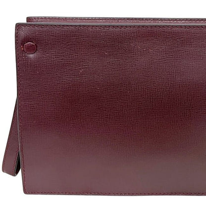 Cartier Second Bag Bordeaux Must Clutch Bag Leather