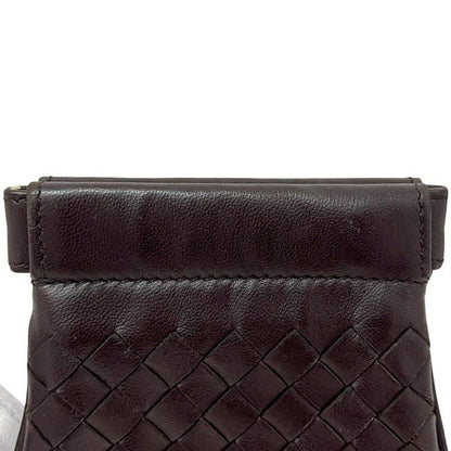 Bottega Veneta Coin Case Brown Intrecciato 189987