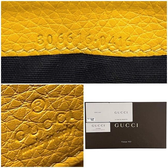 Gucci L-shaped Zipper Long Wallet Beige Yellow GG Canvas Bamboo