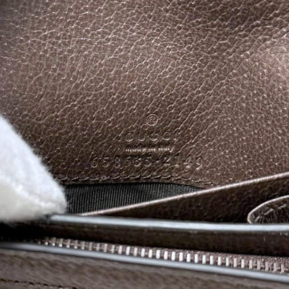 Gucci Bifold Wallet Diana Compact Beige Brown Jumbo GG