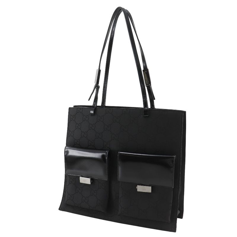 Gucci GG Canvas Black Ladies Tote Bag
