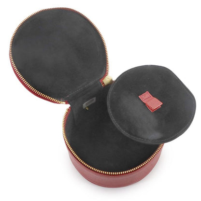 Chanel Chanel Jewelry Case Box Accessory Pouch Caviar Leather Red Vintage