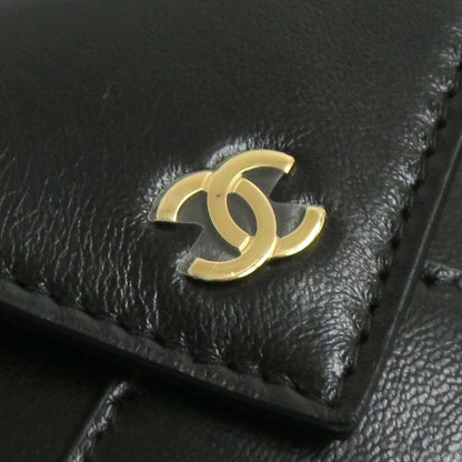 Chanel Christmas Limited Card Case Ap5041 2026ss Cuffskin Black