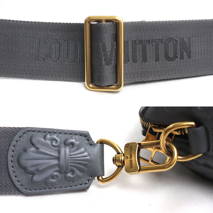 Louis Vuitton City Keepall Shoulder Bag Dark Shadow Gray IC Ladies