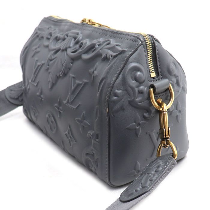 Louis Vuitton City Keepall Shoulder Bag Dark Shadow Gray IC Ladies