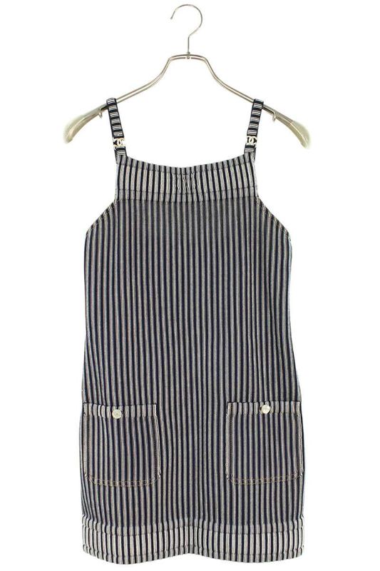 Chanel 25SS P79171k11414 Striped Coco Mark Dress One Piece Women's 34 ~1