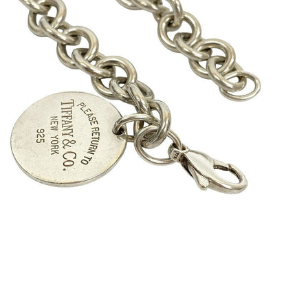 Tiffany & Co Return To Oval Bracelet Silver 925 Chain Bangle