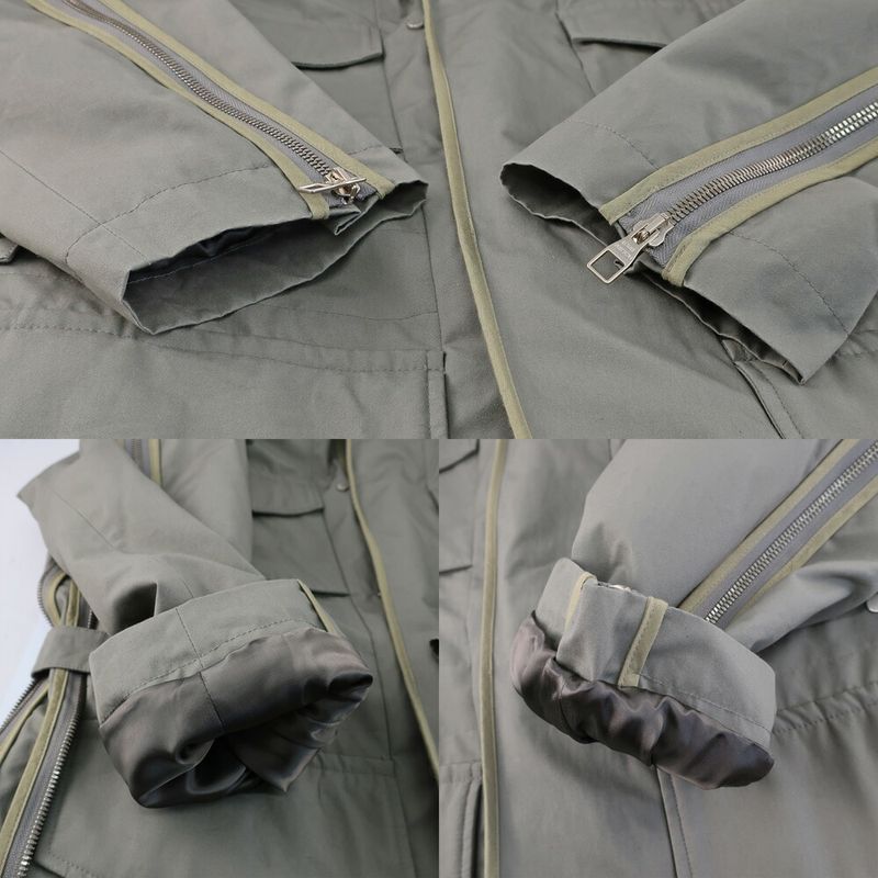 Louis Vuitton Coat With Inner Khaki Orange Notation Size 44 Hfk85egyw