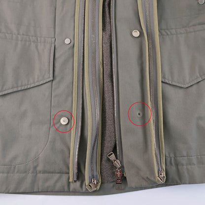 Louis Vuitton Coat With Inner Khaki Orange Notation Size 44 Hfk85egyw