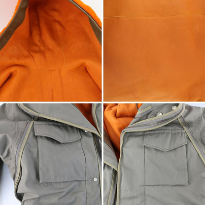 Louis Vuitton Coat With Inner Khaki Orange Notation Size 44 Hfk85egyw