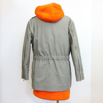 Louis Vuitton Coat With Inner Khaki Orange Notation Size 44 Hfk85egyw
