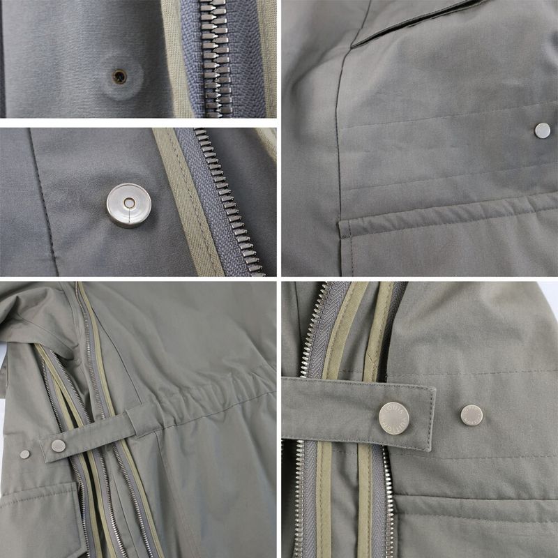 Louis Vuitton Coat With Inner Khaki Orange Notation Size 44 Hfk85egyw