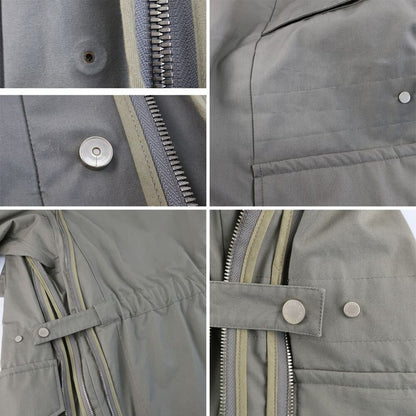 Louis Vuitton Coat With Inner Khaki Orange Notation Size 44 Hfk85egyw