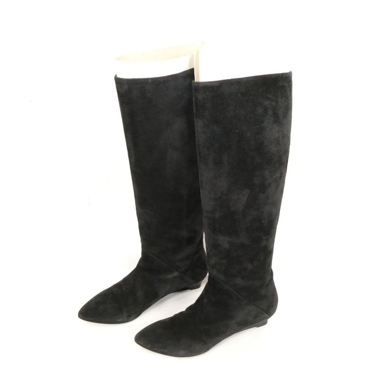 Bottega Veneta Long Boots 36.5 Suede Wedge Sole