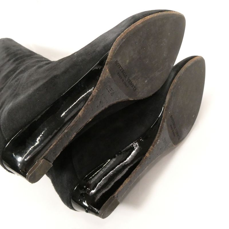 Bottega Veneta Long Boots 36.5 Suede Wedge Sole