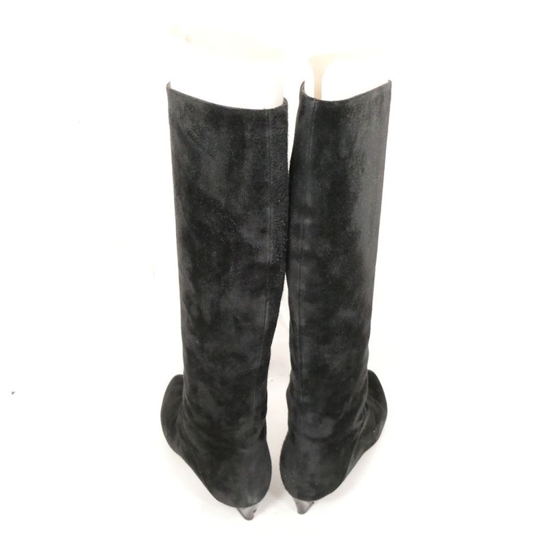 Bottega Veneta Long Boots 36.5 Suede Wedge Sole