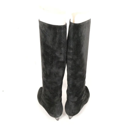 Bottega Veneta Long Boots 36.5 Suede Wedge Sole