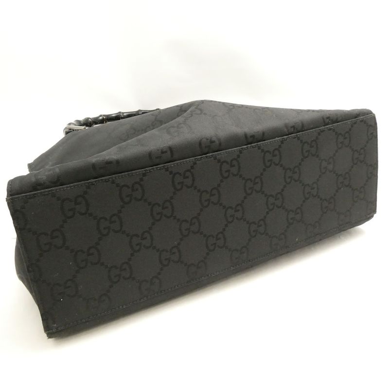 Gucci GG Nylon Bamboo Handbag Tote