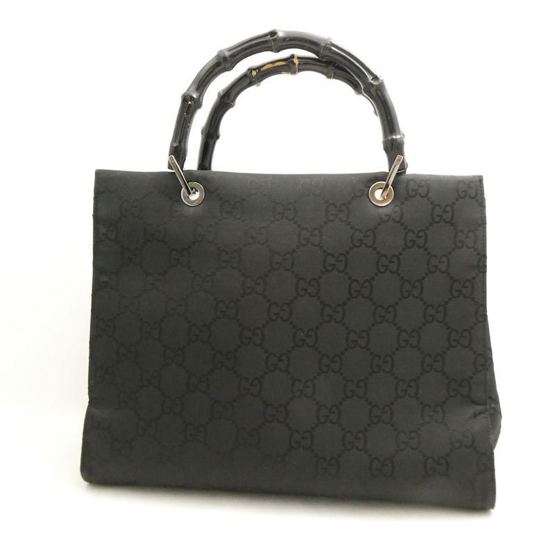 Gucci GG Nylon Bamboo Handbag Tote
