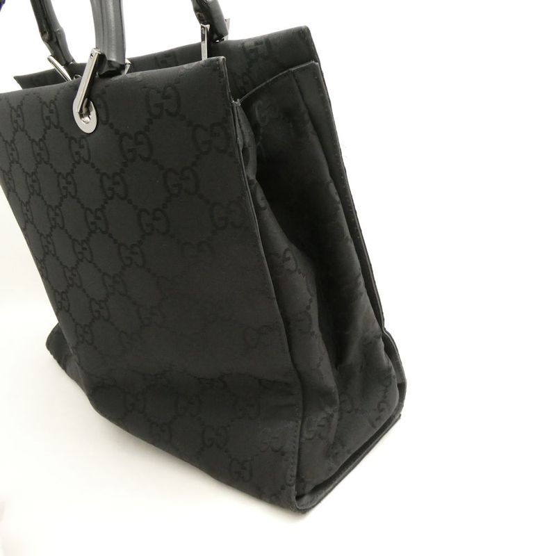 Gucci GG Nylon Bamboo Handbag Tote
