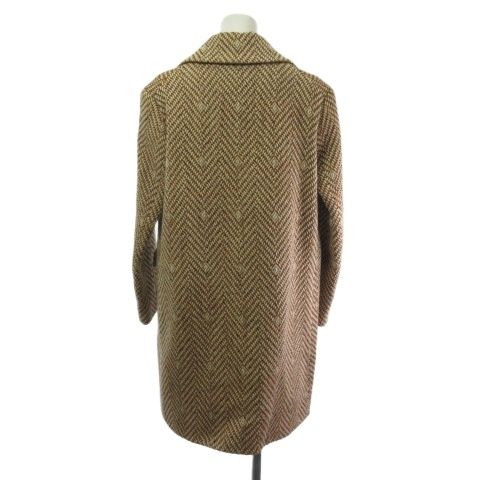 Gucci Kids Square G Interlocking Wool Long Coat Double 737806xwaxy 12 150 Brown