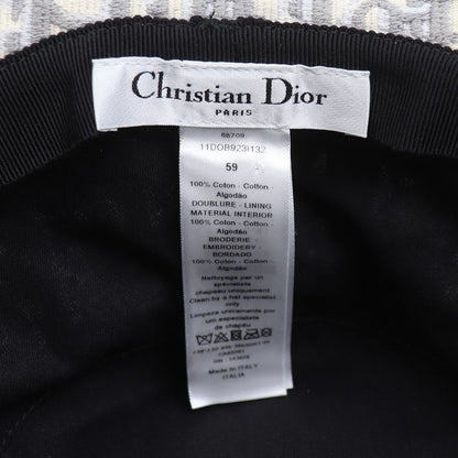 Dior Trotter Oblique Bucket Hat Ivory Gray 11 Dob923 I132 Unisex