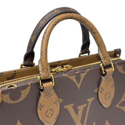 Louis Vuitton Handbag Shoulder Monogram Giant on the Go East West