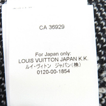 △louis Vuitton 100% Wool Thistle Jacquard V-neck Knit Cardigan Black S With