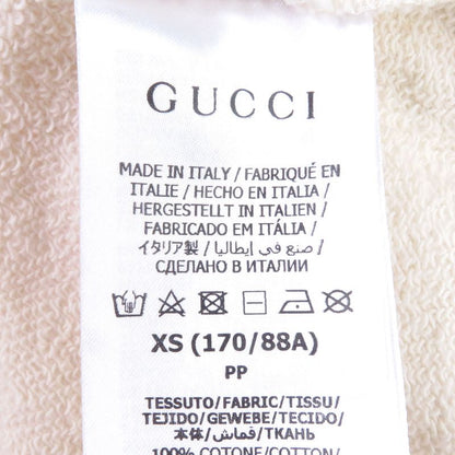 □gucci 721427 Patch Felt Cotton Pullover Sweatshirt Hoodie Ivory XS Genuine