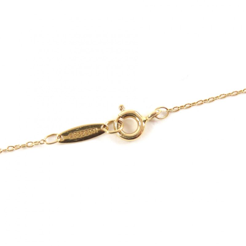 Beautiful item◇tiffany & Co Tiffany Elsa Peretti Visor Yard 750yg Diamond approx. 0.03ct 1P Bracelet Yellow Gold