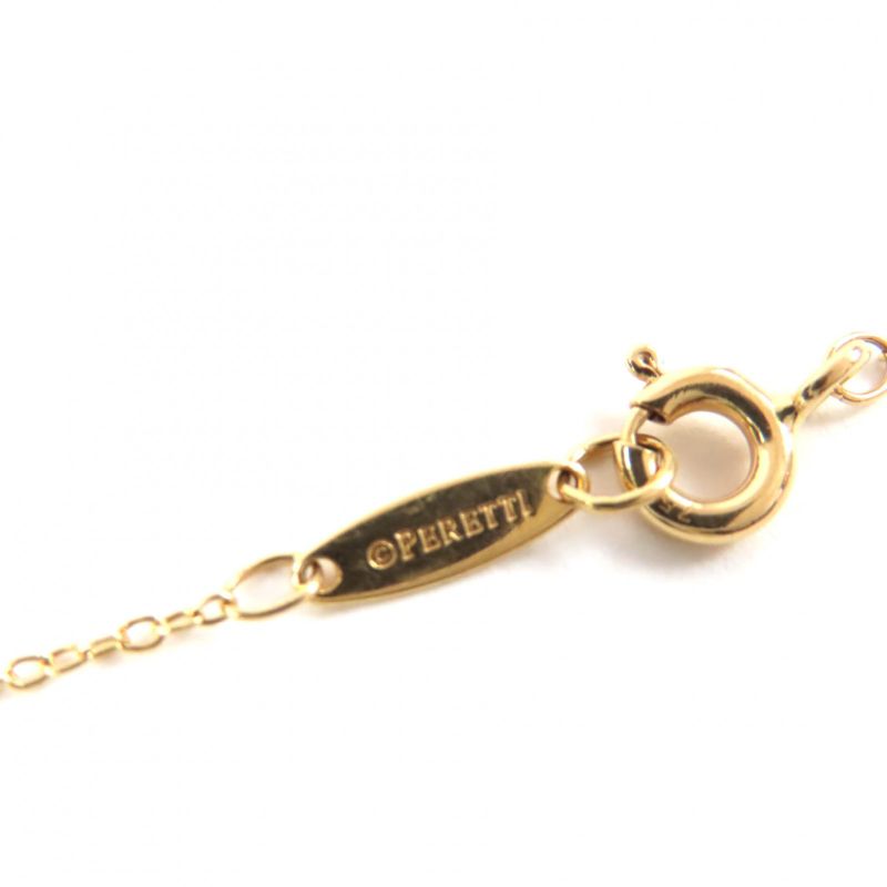 Beautiful item◇tiffany & Co Tiffany Elsa Peretti Visor Yard 750yg Diamond approx. 0.03ct 1P Bracelet Yellow Gold