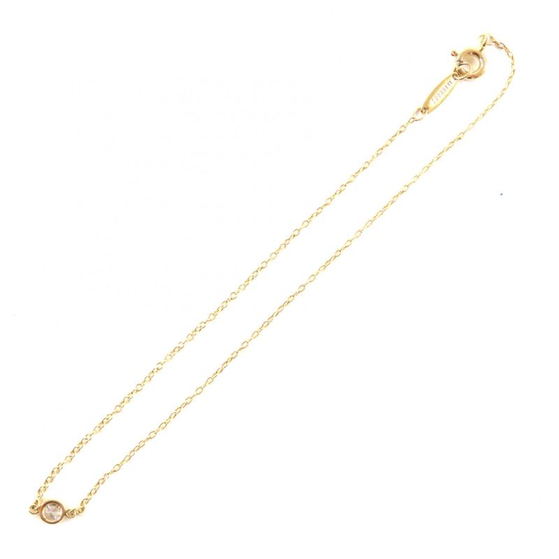 Beautiful item◇tiffany & Co Tiffany Elsa Peretti Visor Yard 750yg Diamond approx. 0.03ct 1P Bracelet Yellow Gold