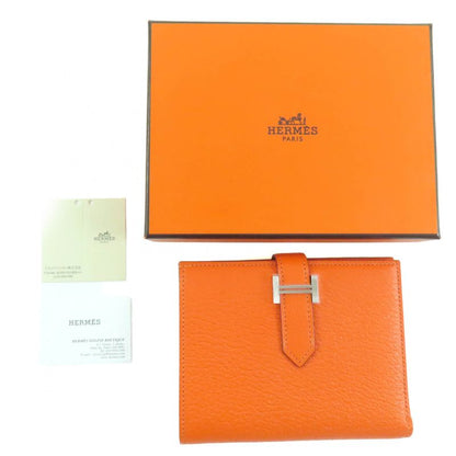 ◇hermes Bearn Compact Chevre Silver Hardware Purchased In 2025 Compact Wallet