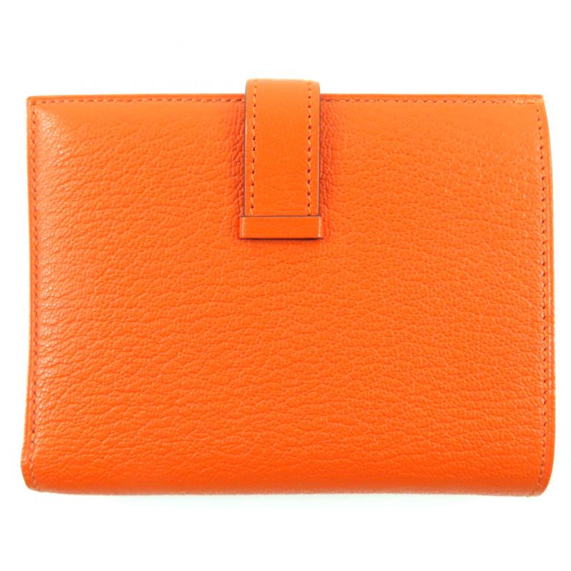 ◇hermes Bearn Compact Chevre Silver Hardware Purchased In 2025 Compact Wallet