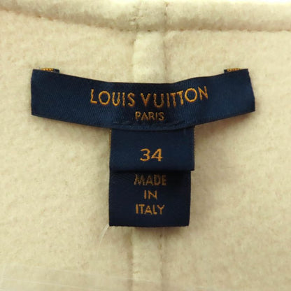 ◇louis Vuitton Fids06 Wool Silk Giant Monogram Front Zip Sleeveless Dress Ivory