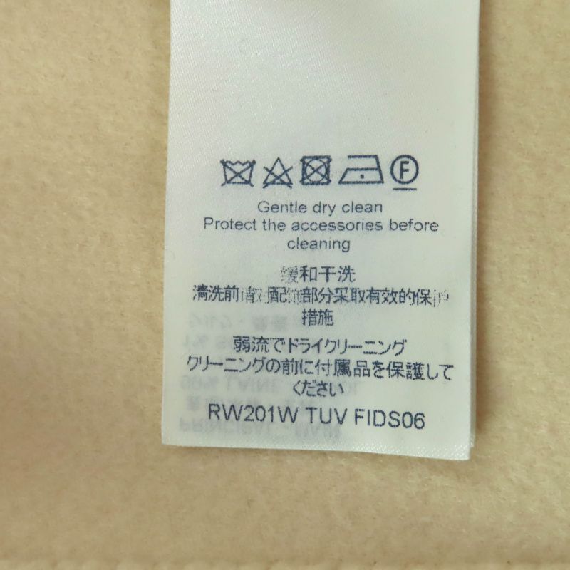 ◇louis Vuitton Fids06 Wool Silk Giant Monogram Front Zip Sleeveless Dress Ivory