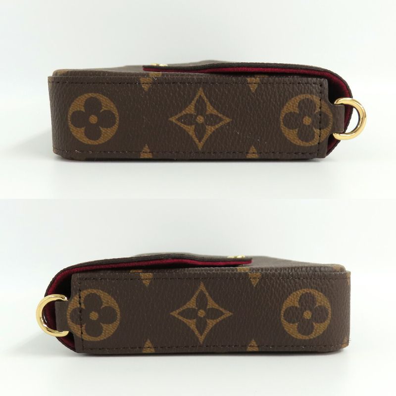 Louis Vuitton Pochette Félicie M81896 Monogram Chain Shoulder Clutch