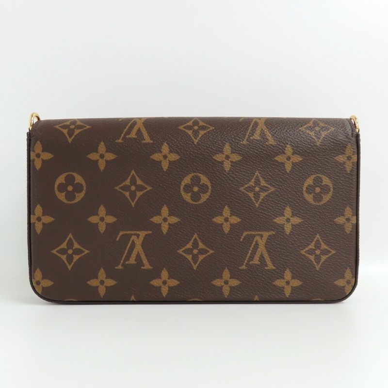 Louis Vuitton Pochette Félicie M81896 Monogram Chain Shoulder Clutch