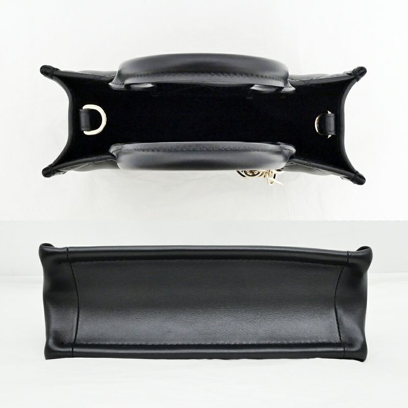 Dior Book Tote Handbag Mini Shoulder Macro Kana Jukafu Black S55730whp_m