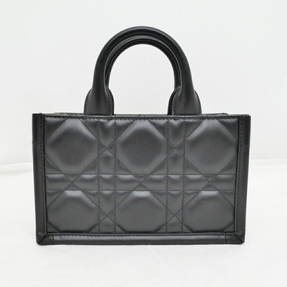Dior Book Tote Handbag Mini Shoulder Macro Kana Jukafu Black S55730whp_m