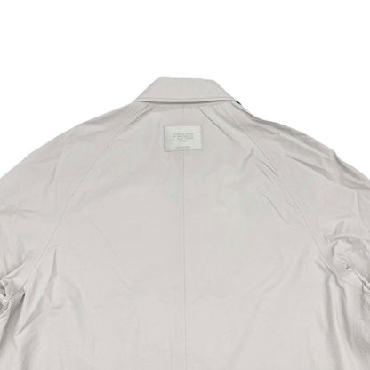 Fendi Long Coat Logo Jacket Ff0699 AMYZ F0gqk 52 Size Nylon Gray Beige Fendi