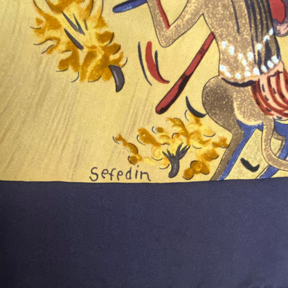 Hermes Kare90 Scarf Silk Kuggor Tree Kuggor Tree Brown