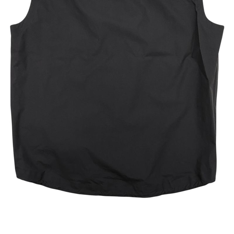 Prada Vest Linea Rossa Logo Sgn995 S182 1SYD 48 Size Nylon With Hood Black