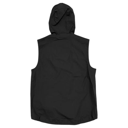 Prada Vest Linea Rossa Logo Sgn995 S182 1SYD 48 Size Nylon With Hood Black