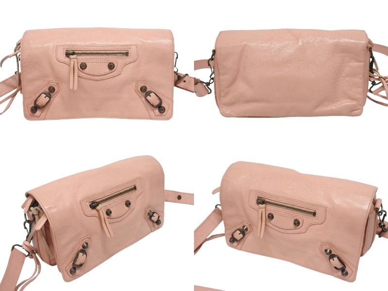 Balenciaga Shoulder Bag Classic Tool Kit Leather Pink — view 2