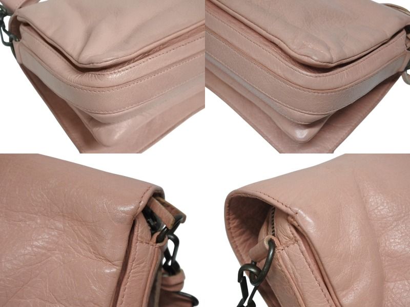 Balenciaga Shoulder Bag Classic Tool Kit Leather Pink — view 6