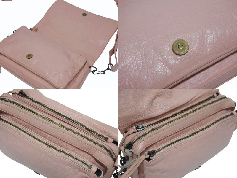 Balenciaga Shoulder Bag Classic Tool Kit Leather Pink — view 7