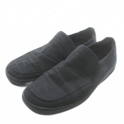 Fendi Slip-on Sneakers Low-cut Logo All-over Pattern Black XZ • GY18